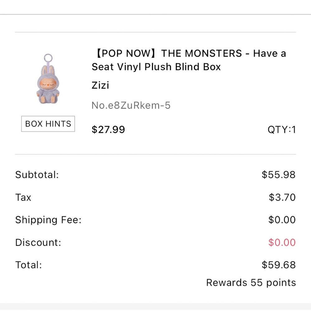 100% Authentic Labubu - Zizi SEALED from POP MART